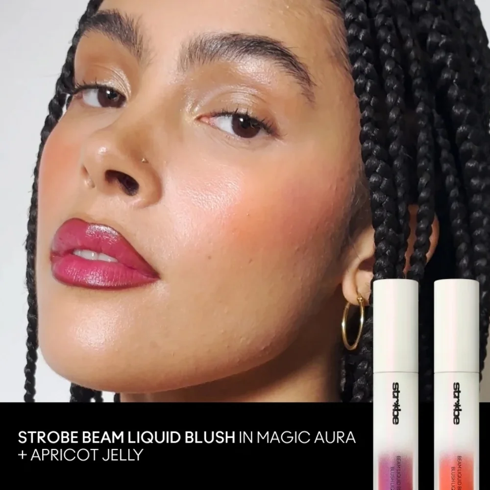 MAC COSMETICS Strobe Bleam Liquid Blush Apricot Jelly - Orange Gold Pearlescent
